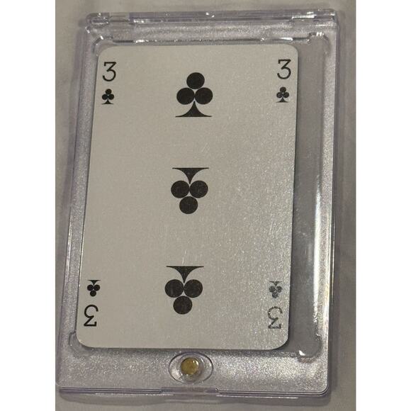 Hermès 3 of Clubs Playing Card Luxury Collectible Designer Deck Single w/ Case - Picture 3 of 3